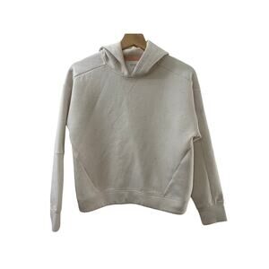 DSG Beige Grey Speckled Hooded Pullover Orange Blue Sweater SIZE LARGE GIRL’S